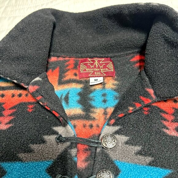 VTG Western Wits Aztec Fleece Pullover - Picture 6 of 9